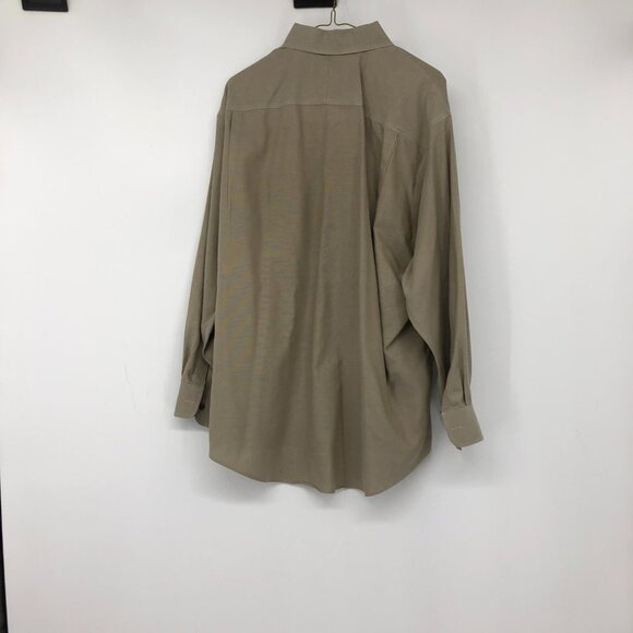 Nordstrom tan 100% Cotton wrinkle free men’s dress shirt neck 16.5  (32) - Picture 2 of 15